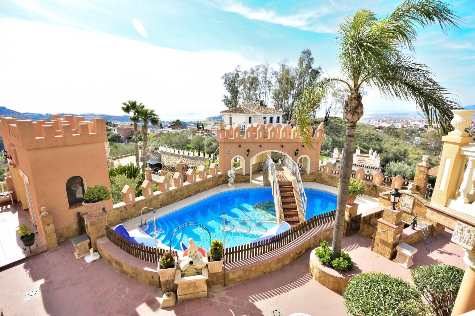 Villa Rural En Malaga Con Piscina Y Vistas Al Mar Kültér fotó