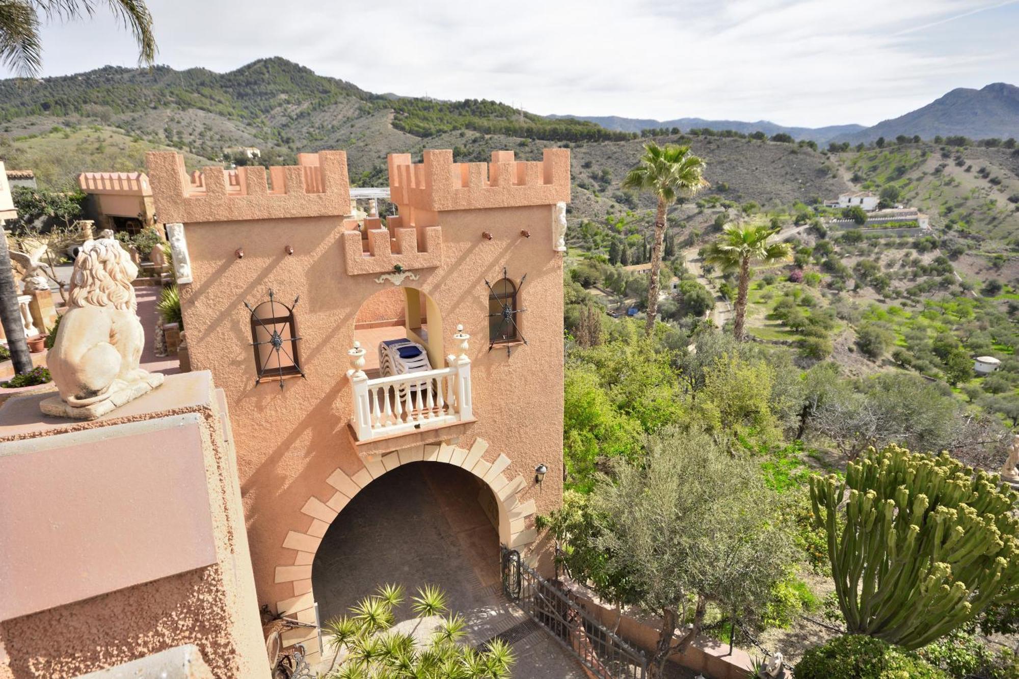 Villa Rural En Malaga Con Piscina Y Vistas Al Mar Kültér fotó