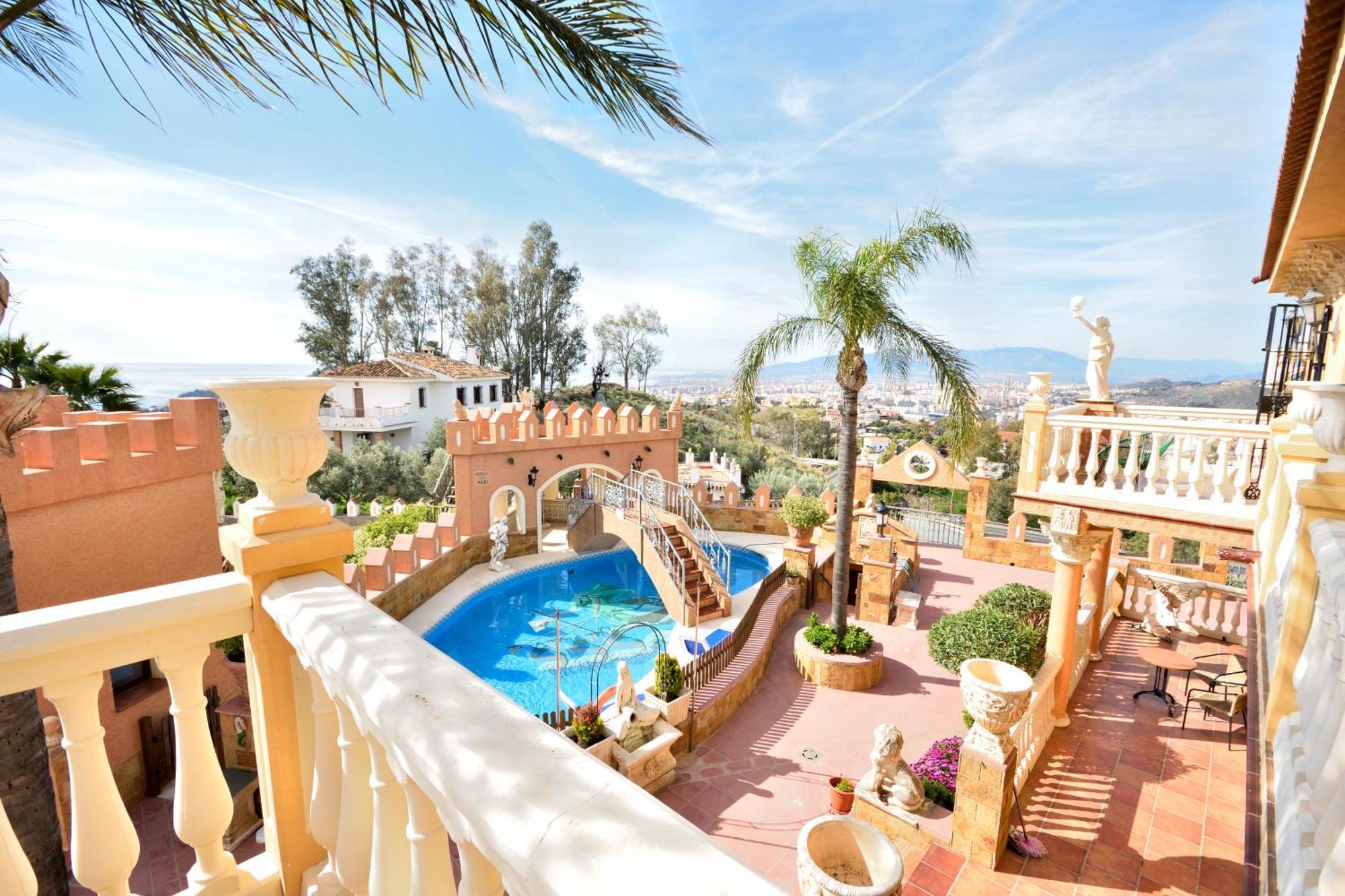 Villa Rural En Malaga Con Piscina Y Vistas Al Mar Kültér fotó
